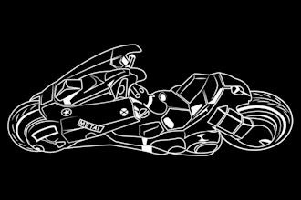 draw vector art from motorcycles or anything
