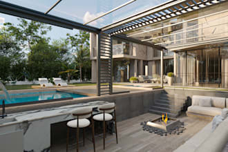 do outdoor design , landscape design ,3d garden patio