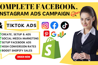 setup all social media accounts, facebook business page, instagram, youtube