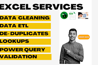 do ms excel data cleaning , formatting, assignments, tasks, kpi dashboards