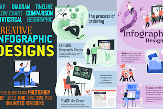 create a professional unique infographics