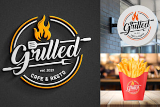 create minimalist logo and brand identity with complete branding kit