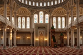 design 3d mosque, church and religious architectural renderings