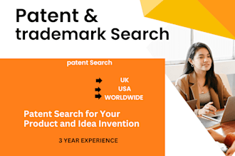 do patent search and trademark check for your product