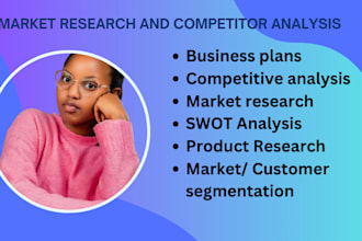 do market research, niche, swot, and competitors analysis
