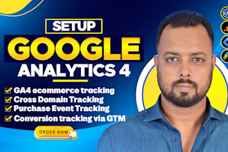 setup facebook pixel conversion API, google analytics 4 setup ecommerce tracking