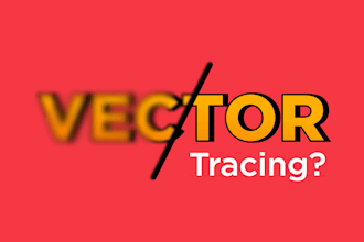 do vector tracing for any logo, png, jpg and raster to vector