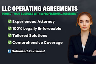 draft your custom llc operating agreement for protection