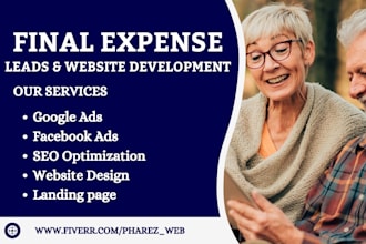 design final expense leads, burial insurance, final expense website