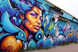 design graffiti designs, murals and wall arts