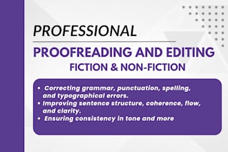 edit, proofread, grammar and spell check your english book