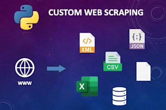 do web scraping, data mining, extraction and data collection