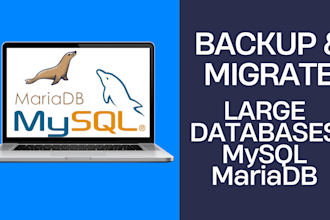 do backup, transfer move large mysql mariadb database connection error