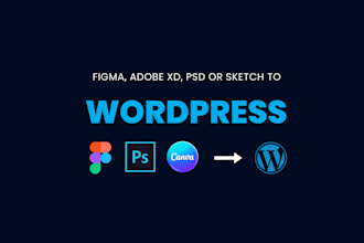 convert figma to wordpress, PSD to wordpress, figma to elementor