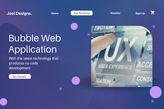 develop your bubble io and adalo mvp, bubble app and website