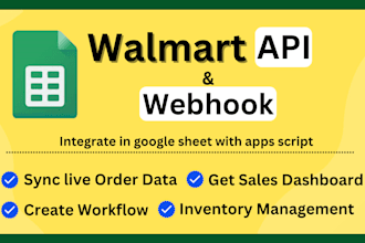 integrate walmart api in google sheet with apps script