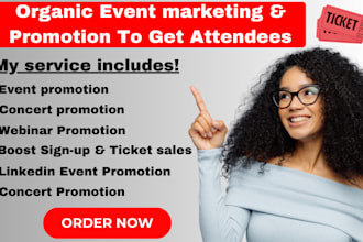 do event promotion, eventbrite linkedin event, event marketing webinar promotion