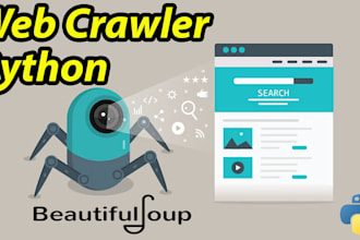 do web crawling or web scraping data in python