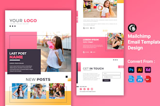 create a mailchimp email template and email campaign