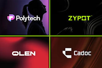 be unique modern minimalist creative tech logo maker