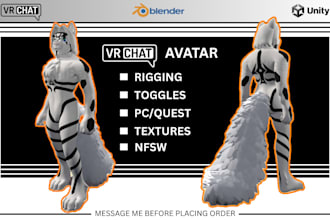 make vrchat furry avatar, furry nfsw avatar, vrchat avatars, vrc avatar