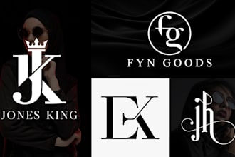 initial letter monogram and clothing logo design