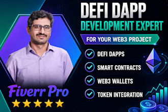 be expert developer for defi dapp for your web3 project