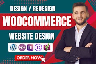 design wordpress woocommerce store, online shop or ecommerce website