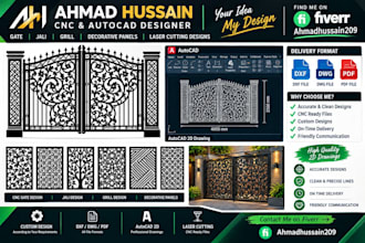 design cnc laser cutting files in dxf and dwg
