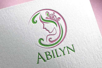 design a luxury feminine watercolor signature logo