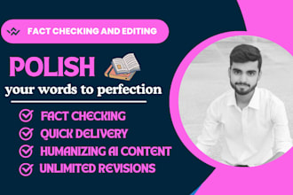 fact check and humanize your ai generated content