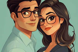 make cute self portrait, couple, or idol
