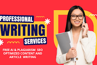 do SEO content writing, article writing and blog writing