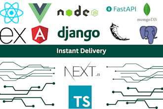 do web development using python flask, django, nodejs, reactjs, nextjs