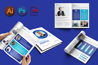 16 pages brochure design, company profile design