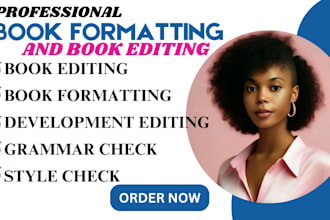 book formatting paperback book layout design developmental edit proofread book