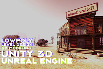 design lowpoly 3d game environments