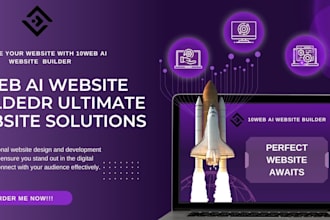 build your wordpress or ecommerce 10web website using 10web ai website builder