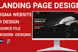 do figma landing page,UI UX design, web landing page UI UX design figma