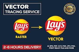 vector tracing logo, recreate image, convert to vector