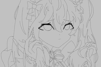 sketch in anime style, pfp avatar icon oc fanart