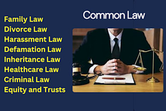advise family and divorce law, inheritance law, harassment law, tax law
