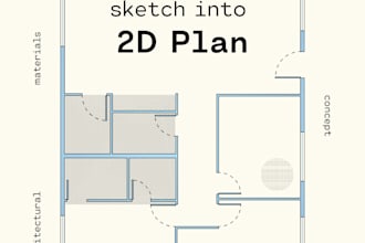 draw architecture plan, and redraw 2d floor plan
