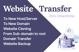 move or transfer your website to a new host or domain