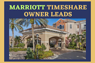 provide bulk marriott timeshare owner leads