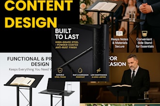 create amazon ebc listing, aplus content,retouching of products