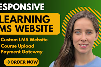 create responsive online elearning website design course uploading lms website