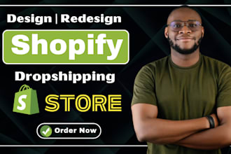 create shopify store, shopify dropshipping store, redesign shopify store