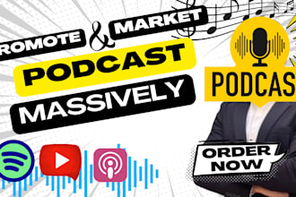 explode your podcast with spotify, SEO, google and youtube promo  fast results