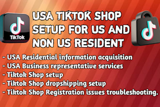setup tiktok shop, usa tiktok shop setup, set up tik tok shop for non US